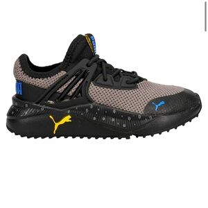 Puma Black and Gray Sneakers with Rugged Outsole